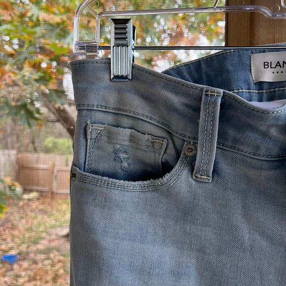 Blanqi Denim Distressed Skinny Maternity Jeans Light Wash Size 2 - Picture 4 of 9